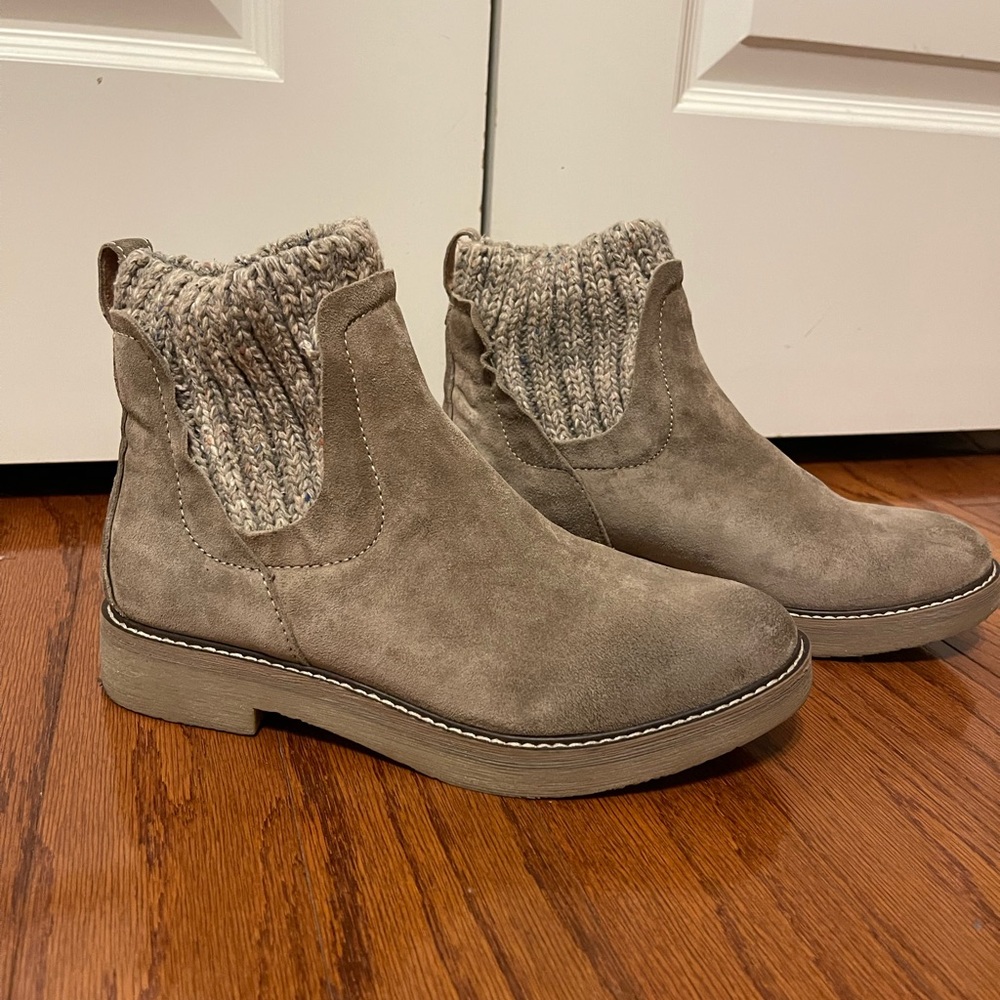 Suede booties